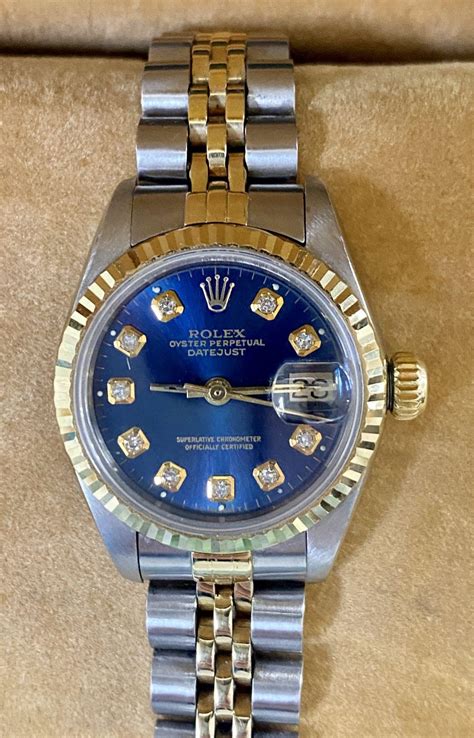 rolex blauw dames|rolex gold watches for women.